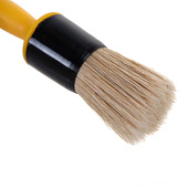 Кисть круглая Эксперт 30мм, натуральная щетина, желтая пластиковая ручка, АКОР Кисть круглая Эксперт 30мм, натуральная щетина, желтая пластиковая ручка, АКОР