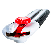 Нож 25мм, обрезиненная рукоятка ,ABS+TPR, стопорн.винт фиксатор, Монтажник Нож 25мм, обрезиненная рукоятка ,ABS+TPR, стопорн.винт фиксатор, Монтажник