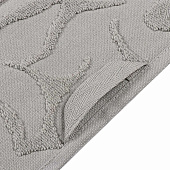  Полотенце махровое 50х90 см, жаккард, серое, П-95 