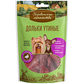 Лакомство для собак Деревенские Утиные дольки мини 55г Лакомство для собак Деревенские Утиные дольки мини 55г