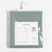  Простыня 220х240 Этель цв.серо-зеленый, 100% хлопок, бязь, 9046093 