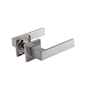  Ручка дверная Нора-М квадрат 132К SLIM, матовый никель 