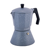 Кофеварка гейзерная 450мл (9 порций) из алюминия 2518GR Кофеварка гейзерная 450мл (9 порций) из алюминия 2518GR