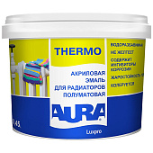 Эмаль для радиаторов Aura Luxpro Thermo полуматовая 0,45л Эмаль для радиаторов Aura Luxpro Thermo полуматовая 0,45л