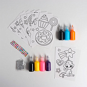 Набор для творчества Школа талантов Раскрась витражики - единорог, 20 шт в наборе, 4903725 Набор для творчества Школа талантов Раскрась витражики - единорог, 20 шт в наборе, 4903725