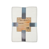  Покрывало 200х220 Зигзаг фланелевое молочный 