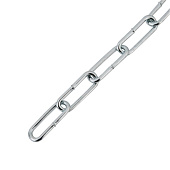  Цепь оцинк. DIN 763 длинное звено 5мм 10м/уп. 