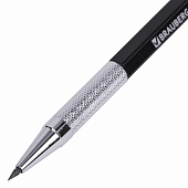 Набор карандаш механический и грифели BRAUBERG METALLIC-X 20, 2 мм HB 12 штук, 181967