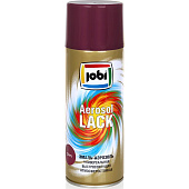 Эмаль аэрозольная алкидная глянцевая вишневая JOBI RAL 3005 Эмаль аэрозольная алкидная глянцевая вишневая JOBI RAL 3005
