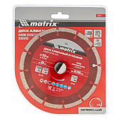 Диск алмаз. отрез. сегмент. 150х22,2мм, сухая резка Matrix Диск алмаз. отрез. сегмент. 150х22,2мм, сухая резка Matrix