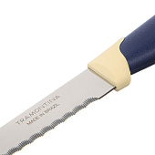  Tramontina Multicolor Нож кухонный с зубцами 12.7см, блистер, цена за 2шт., 23529/215 /871-568 