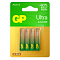  Батарейка AAA G-tech Alkaline LR03, 4шт, GP ULTRA 