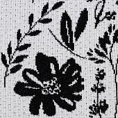  Салфетка (жаккард) 30х45 Этель Flowers black 6705302 