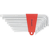 Набор ключей имбусовых TORX, 9 шт: T10-T50, CrV, удлиненные, сатин., Matrix Набор ключей имбусовых TORX, 9 шт: T10-T50, CrV, удлиненные, сатин., Matrix