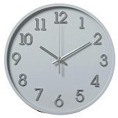 Часы настенные Рубин "Классика", круг d=28 см, открытая стрелка, корпус серый, 2831-005 Часы настенные Рубин "Классика", круг d=28 см, открытая стрелка, корпус серый, 2831-005