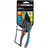 Секатор контактный GRINDA P-33 200мм с храповым механизмом PROLine 423433