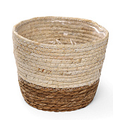 Кашпо «Элин», 20х20х16 см, бежевое 10631499 Кашпо «Элин», 20х20х16 см, бежевое 10631499