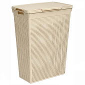  Корзина для белья 50л Лофт узкая латте 5650020 