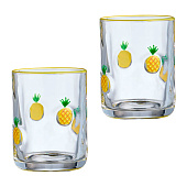 Набор стаканов FRUITY PINEAPPLE, 2 шт., 270 мл., 685-133 Набор стаканов FRUITY PINEAPPLE, 2 шт., 270 мл., 685-133