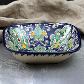  Салатница Риштанская Керамика "Цветы", 19 см 1573790 