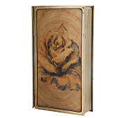  Шкатулка-книга Бутон розы, 20х12х4 см, 9710303 