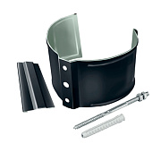  Кронштейн трубы на кирпич 125/90 Optima, Графит Ral:7024 