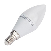 Лампа LED 12Вт Е14, свеча, 4000К нейтр. бел. GENERICA Лампа LED 12Вт Е14, свеча, 4000К нейтр. бел. GENERICA