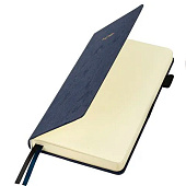 Ежедневник недатированный А5 160л, Brauberg Velvet, резинка, держатель, синий, 116243 Ежедневник недатированный А5 160л, Brauberg Velvet, резинка, держатель, синий, 116243