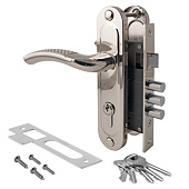 Замок врезной с ручками 1027/60 Ni/NIS никель/мат.никель Апекс Замок врезной с ручками 1027/60 Ni/NIS никель/мат.никель Апекс