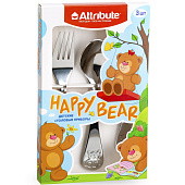 Набор детских столовых приборов HAPPY BEAR 3пр. DMC001 Набор детских столовых приборов HAPPY BEAR 3пр. DMC001