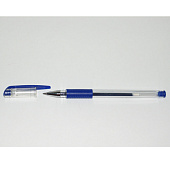  Ручка гелевая  синяя  Attomex 0.5мм прозр.корп.,резин.держат. (36/720) /5051306/ 