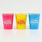 Набор бумажной посуды "С днем рождения", на 6 персон, 6 стаканов, 6 тарелок, трубочки 10797812 Набор бумажной посуды "С днем рождения", на 6 персон, 6 стаканов, 6 тарелок, трубочки 10797812