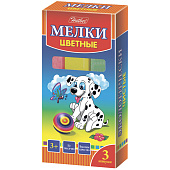  Мелки цветные 3шт. Hatber Далматинцы КК (60) /KMn_03530ХАТ/ 