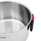 Кастрюля с крышкой и ручками-трансформерами Servitta 5.8 литра серия Compatto Sr0129 Кастрюля с крышкой и ручками-трансформерами Servitta 5.8 литра серия Compatto Sr0129