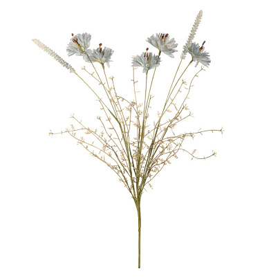  Искусственный цветок Василек полевой, 55 см, голубой 