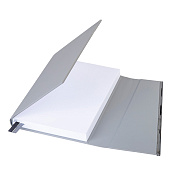  Ежедневник недатированный А5 145х213мм BRAUBERG Vogue, под кожу, магнитный клапан 160л серый 116224 