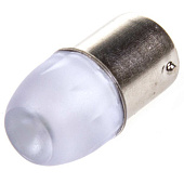 Автолампа диодная S25 (P21/5W) 12V  3 SMD BAY15d 2-конт Белая SKYWAY комп.2 шт противотуманки/поворот/задний ход/стоп