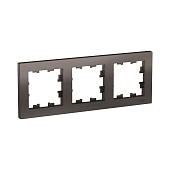 Рамка для розеток и выключателей, 3 поста, цвет мокко, SE AtlasDesign Рамка для розеток и выключателей, 3 поста, цвет мокко, SE AtlasDesign