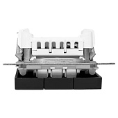 Выключатель встраиваемый 3 клавиши, цвет черный, EKF Эпика Выключатель встраиваемый 3 клавиши, цвет черный, EKF Эпика