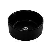Раковина накладная 400х400х165 матовая черная AQ5118-MB Aquatek
