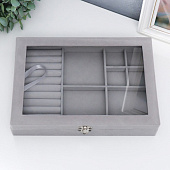 Шкатулка для украшений Серый туман, 5х20х28 см, 7313534 Шкатулка для украшений Серый туман, 5х20х28 см, 7313534