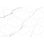 Декор 40х27 Vega grey белый геометрия V9VG3205TG /Global Tile