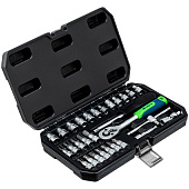 Набор инструментов 29 предметов, 1/4", пластиковый кейс, Сибртех Набор инструментов 29 предметов, 1/4", пластиковый кейс, Сибртех