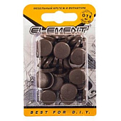 Заглушки для рамного дюбеля дуб (35 шт) "Element"