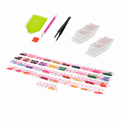 Алмазная мозаика Остров сокровищ 30х40 см, "Японский сад", на подрамнике, 662424 Алмазная мозаика Остров сокровищ 30х40 см, "Японский сад", на подрамнике, 662424