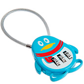 Замок навесной кодовый «Пингвин», цет голубой Замок навесной кодовый «Пингвин», цет голубой