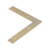  Уголок оконный 125х125х20х1,8мм, желтый цинк 