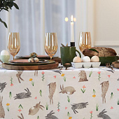 Скатерть (рогожка) 180х144 Доляна Fluffy bunnies 5538631
