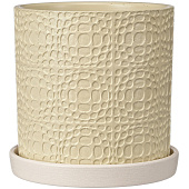 Горшок Иллюзия №2. 1,82л, светло-бежевый цилиндр Горшок Иллюзия №2. 1,82л, светло-бежевый цилиндр