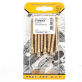  Стяжка шурупная 7,0x70 PZ латунирован. 10 шт 